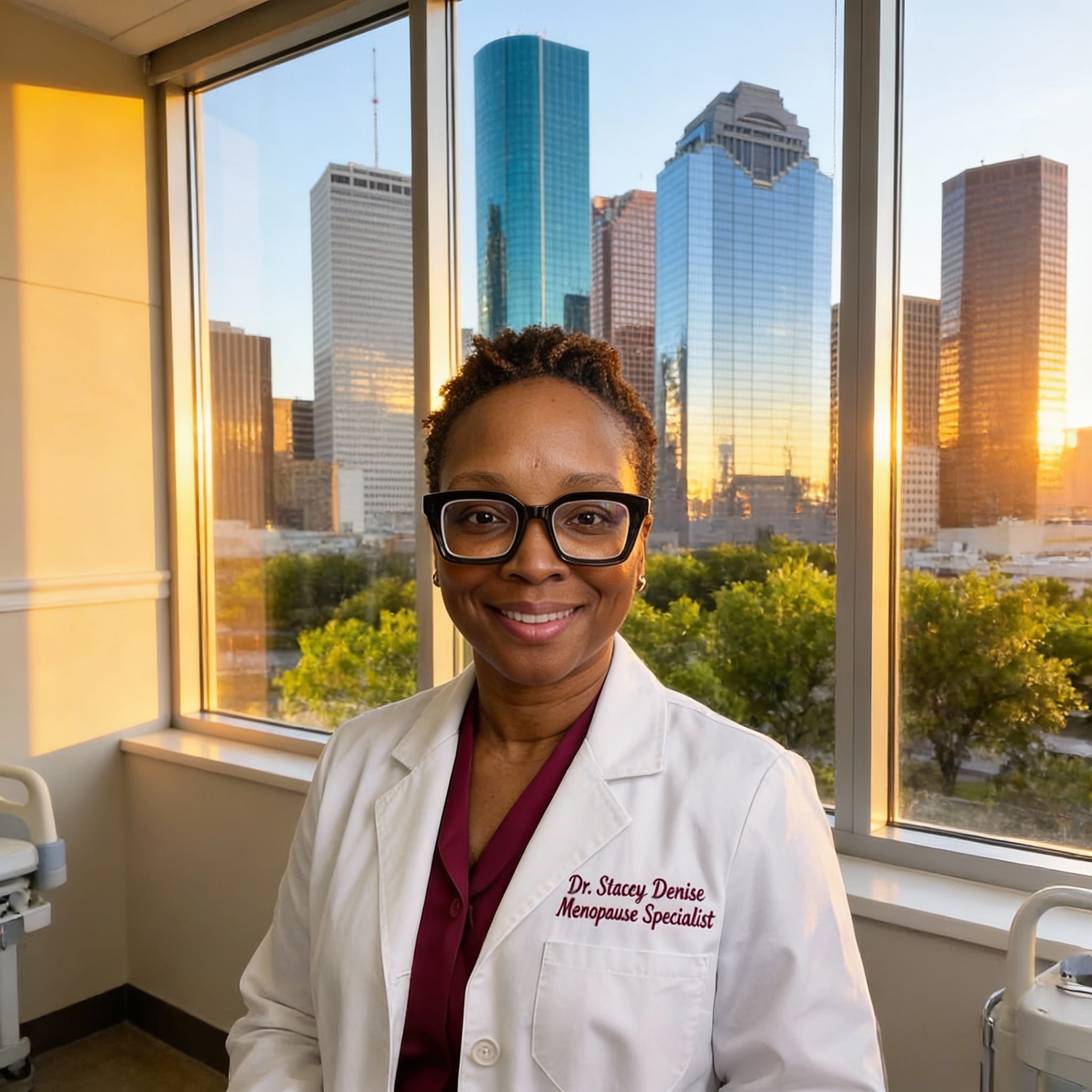 Dr. Stacey Denise in Medical Office