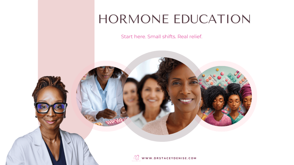 Hormone education course for perimenopause and menopause